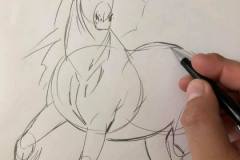 Mais de 100 desenhos de cavalos para colorir!  Cavalo desenho, Desenho  fácil de cavalo, Cavalos